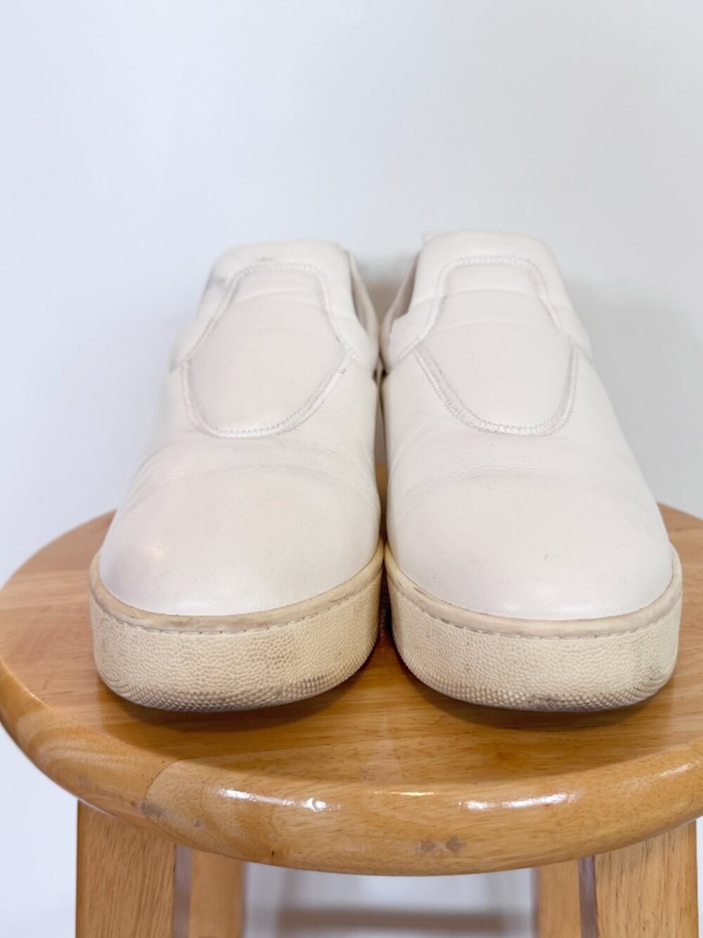Celine Phoebe Philo White Leather Platform Slip-On Sneakers EU 40 - Picture 5 of 13